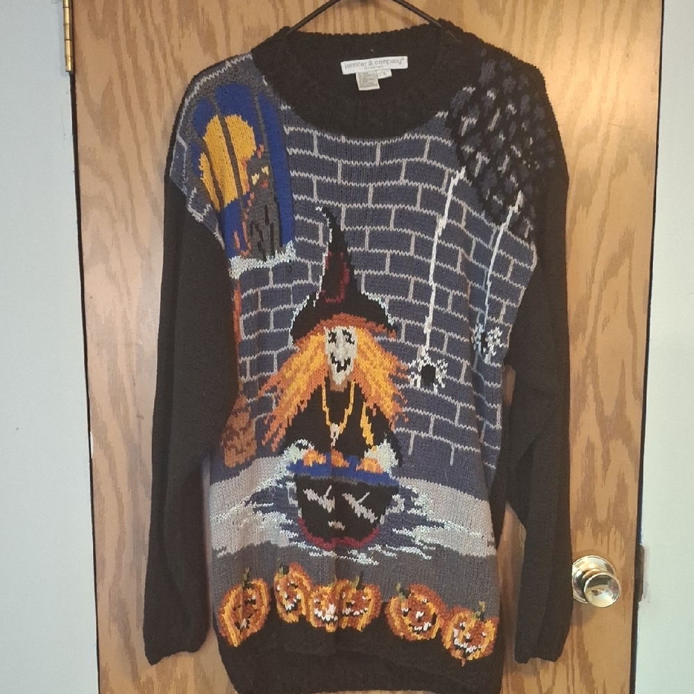 Halloween Vintage Witch Sweater